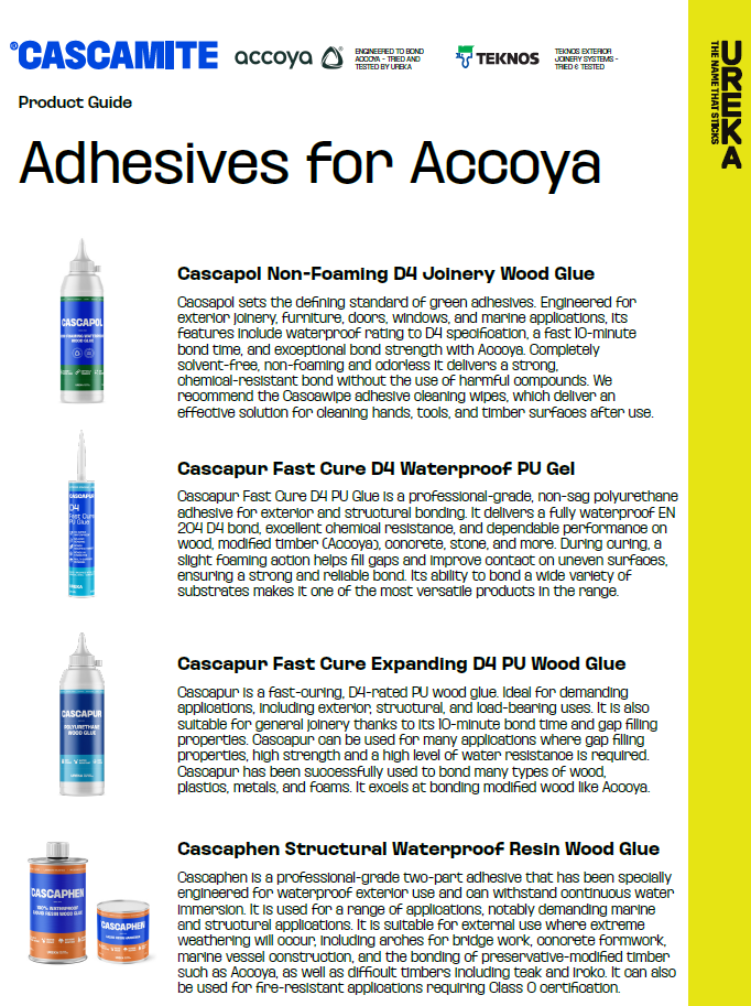 cascapol non foaming joinery wood glue