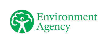Environment Agency logo: green circle with a tree-like figure and the words