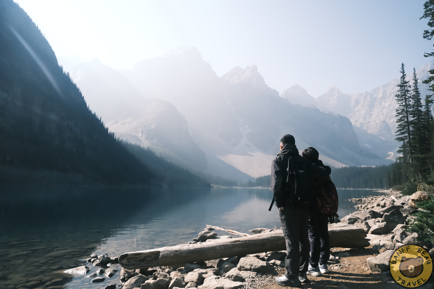 Banff Bear Travel small group tour photo at Moraine Lake Banff National Park Alberta