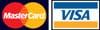 Mastercard and Visa logos.