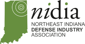 The logo for the northeast indiana defense industry association