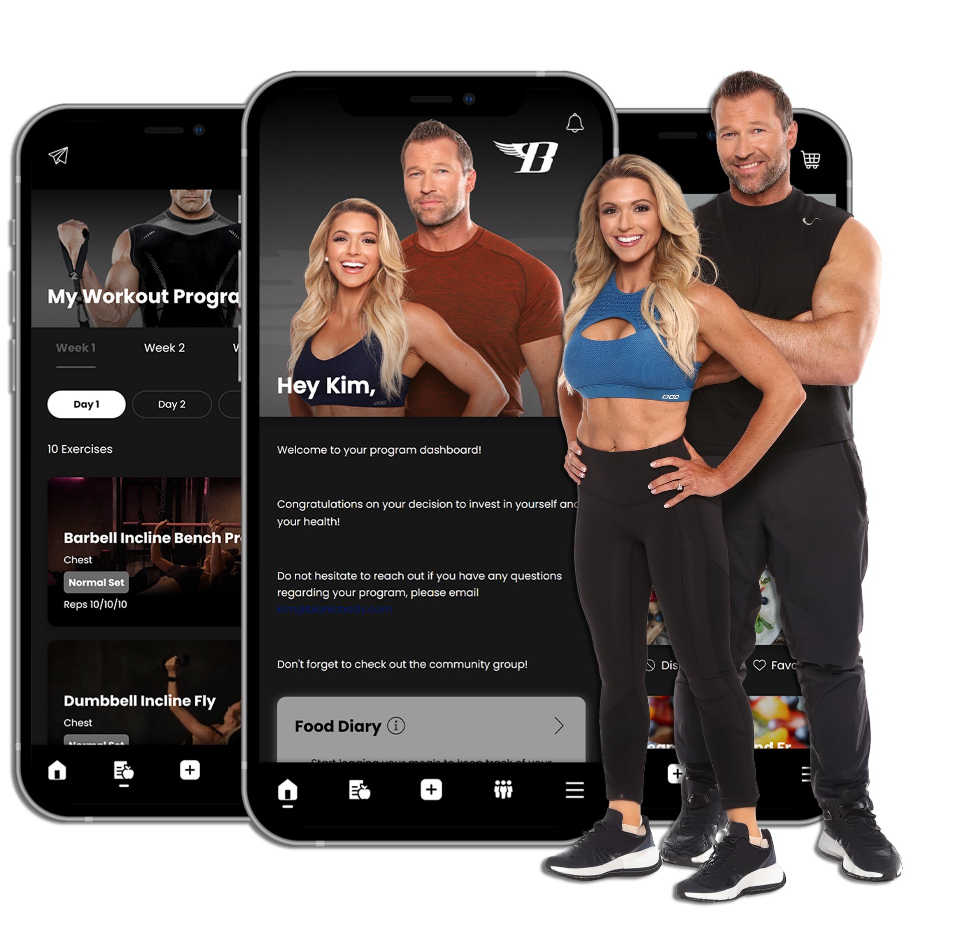 Kim Lyons and Gunter Schlierkamp Bionic Body App