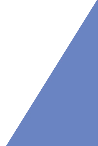 A brown and white triangle on a white background.