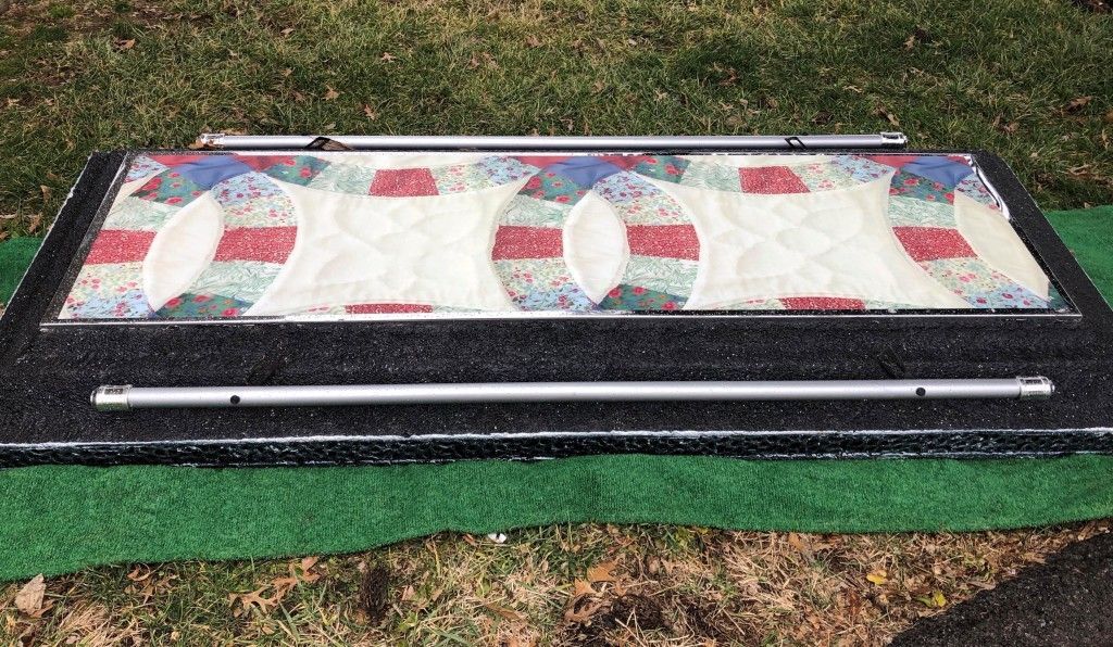 Vault with quilt