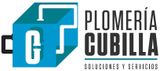 A logo for a company called plomeria cubilla
