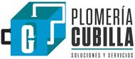 A logo for a company called plomeria cubilla
