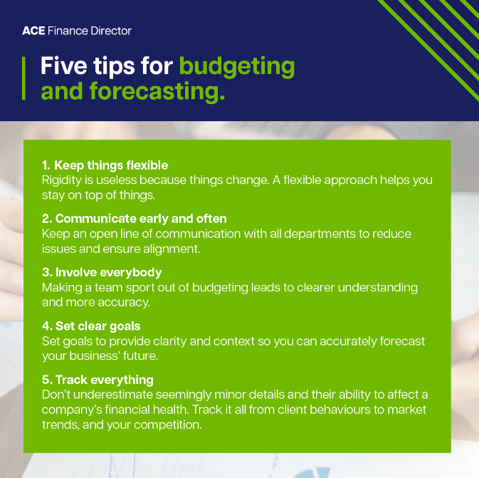 Five tips for budgeting & forecasting