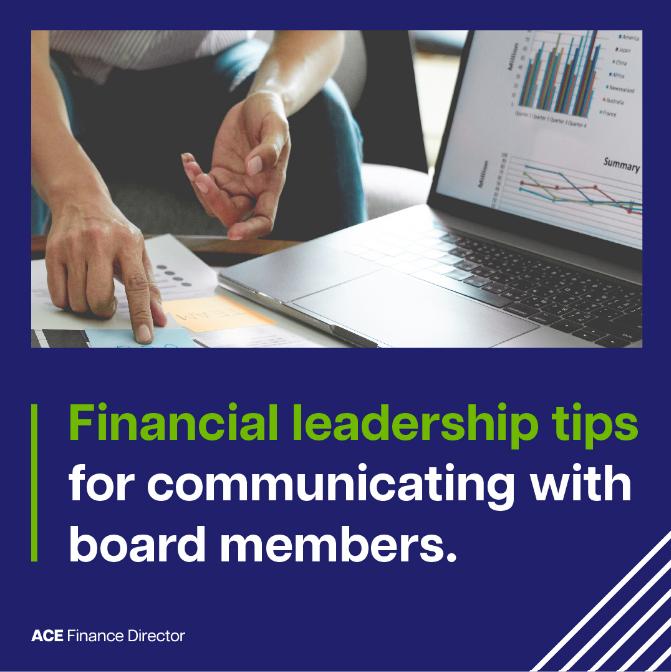 Financial leadership tips for communicating with board members - Giving Business Update Now To Board Members