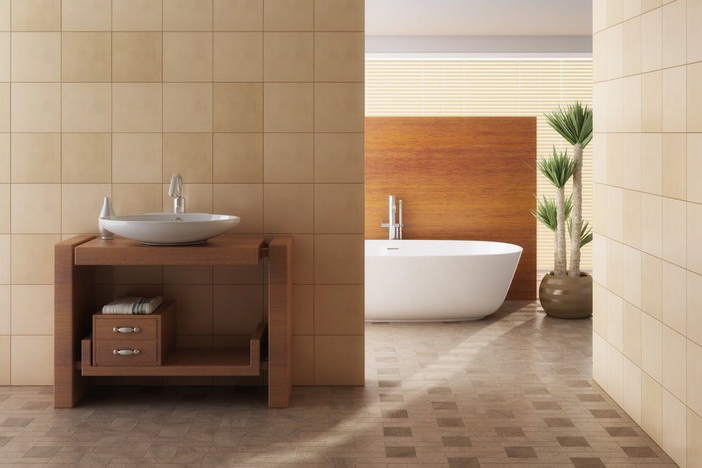 Renovated Bathroom With Neutral Colours — Bathroom & Laundry Renovations in Coomera, QLD