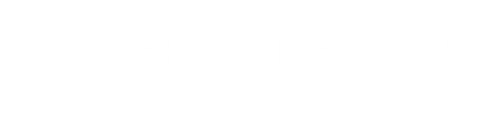 Copperstone Point Apartments Logo - White