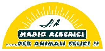 Un logo per Marius Alberico accanto all'animale felice