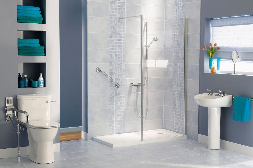 Disabled toilet and shower in Bristol.