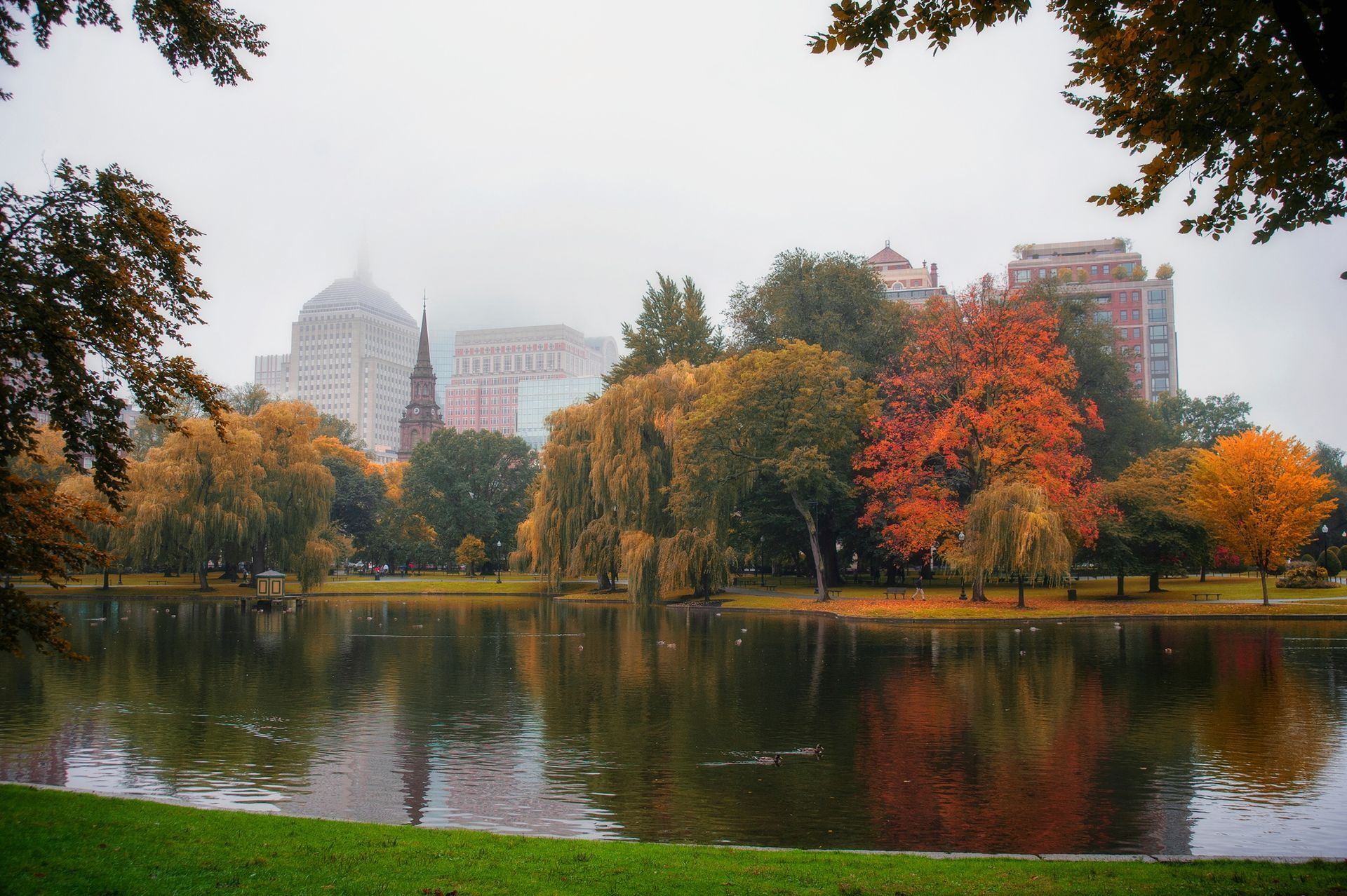 Autumn view of Boston 