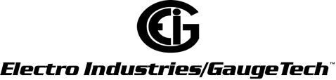 Un logotipo en blanco y negro para la empresa de tecnología de calibre de industrias eléctricas.