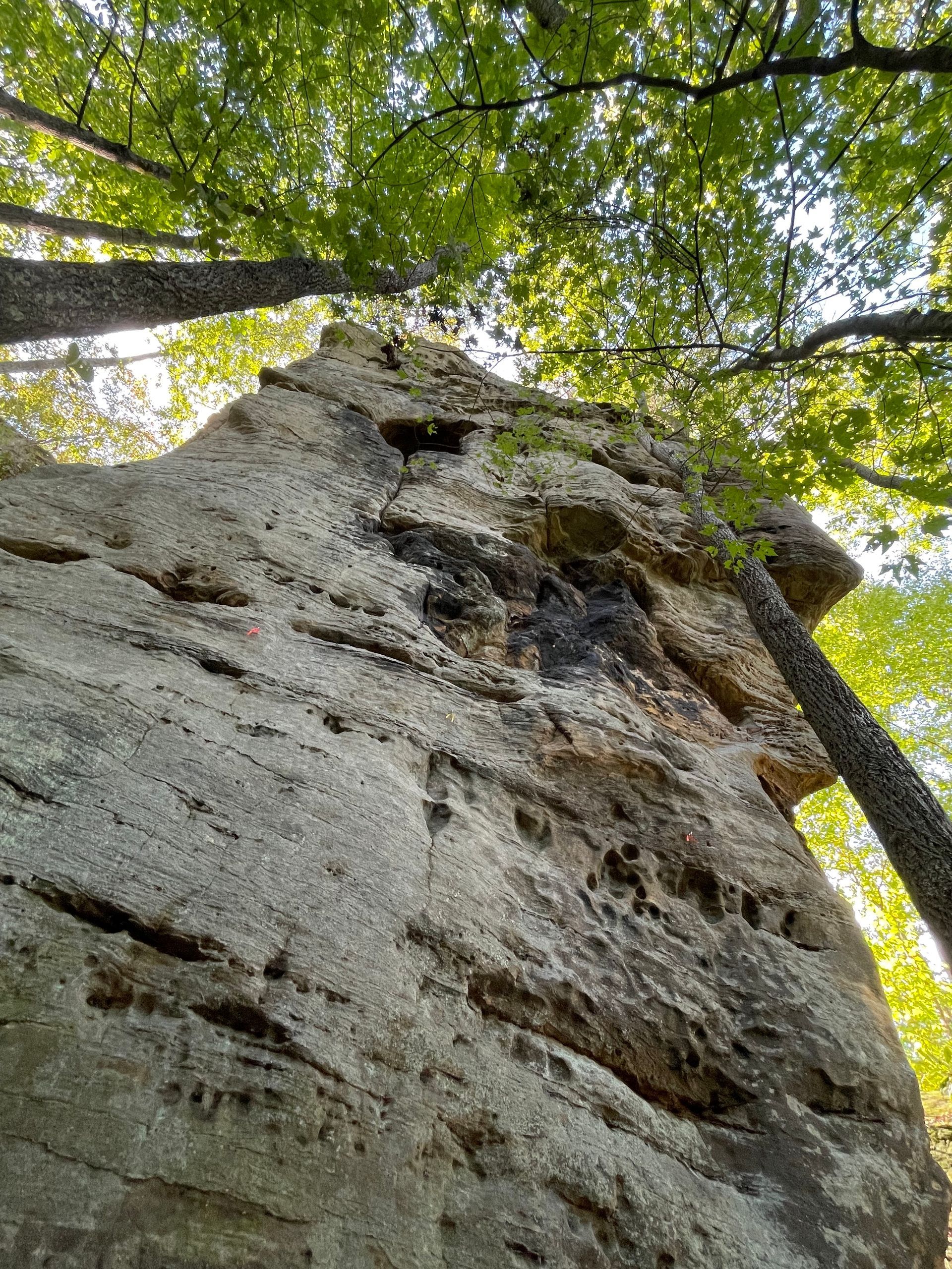 The new Red River Gorge rock climbing crag Isengard in Cave Fork Recreational Preserve