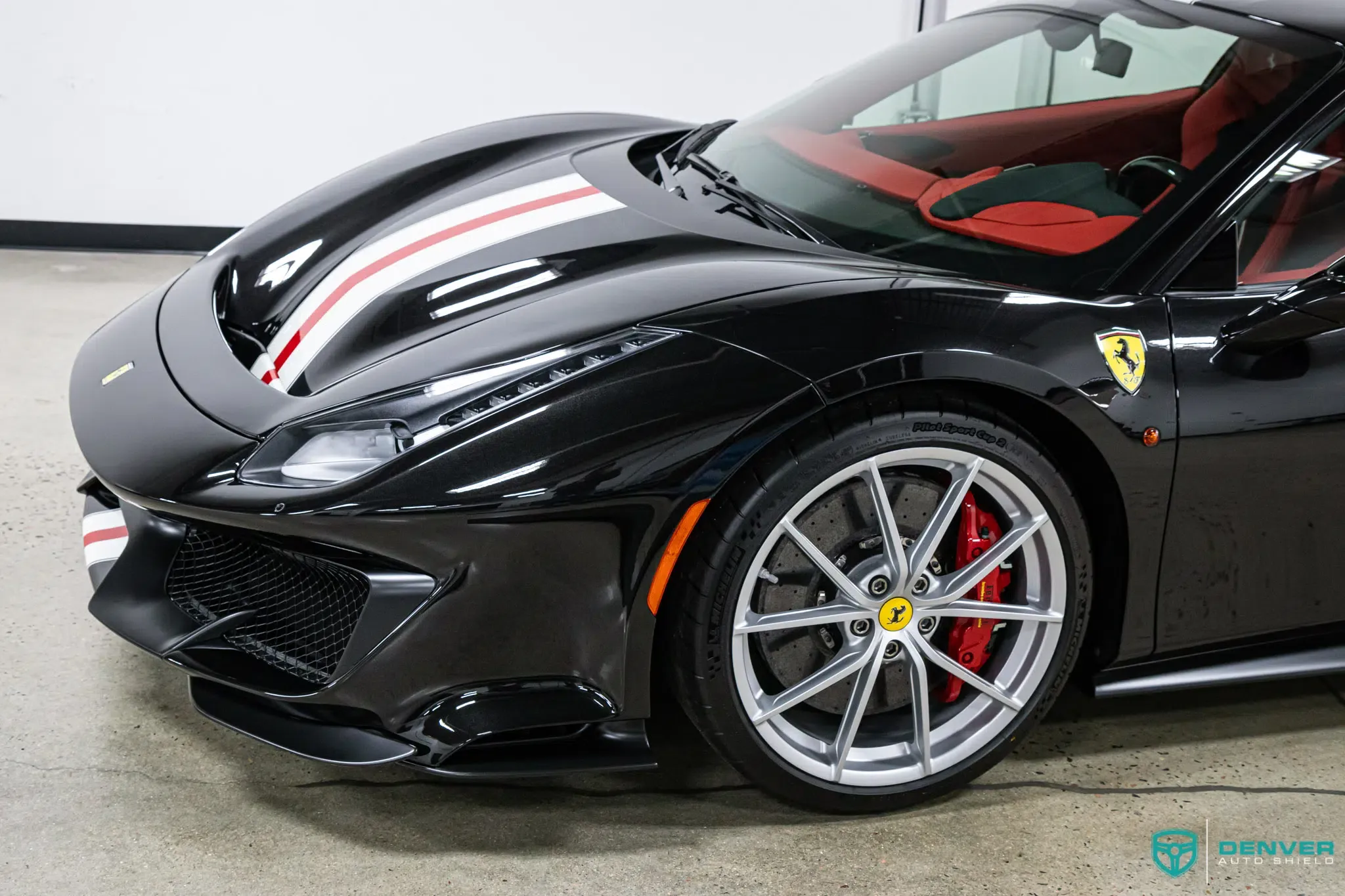 Ferrari 488 Pista in for XPEL Clear Bra