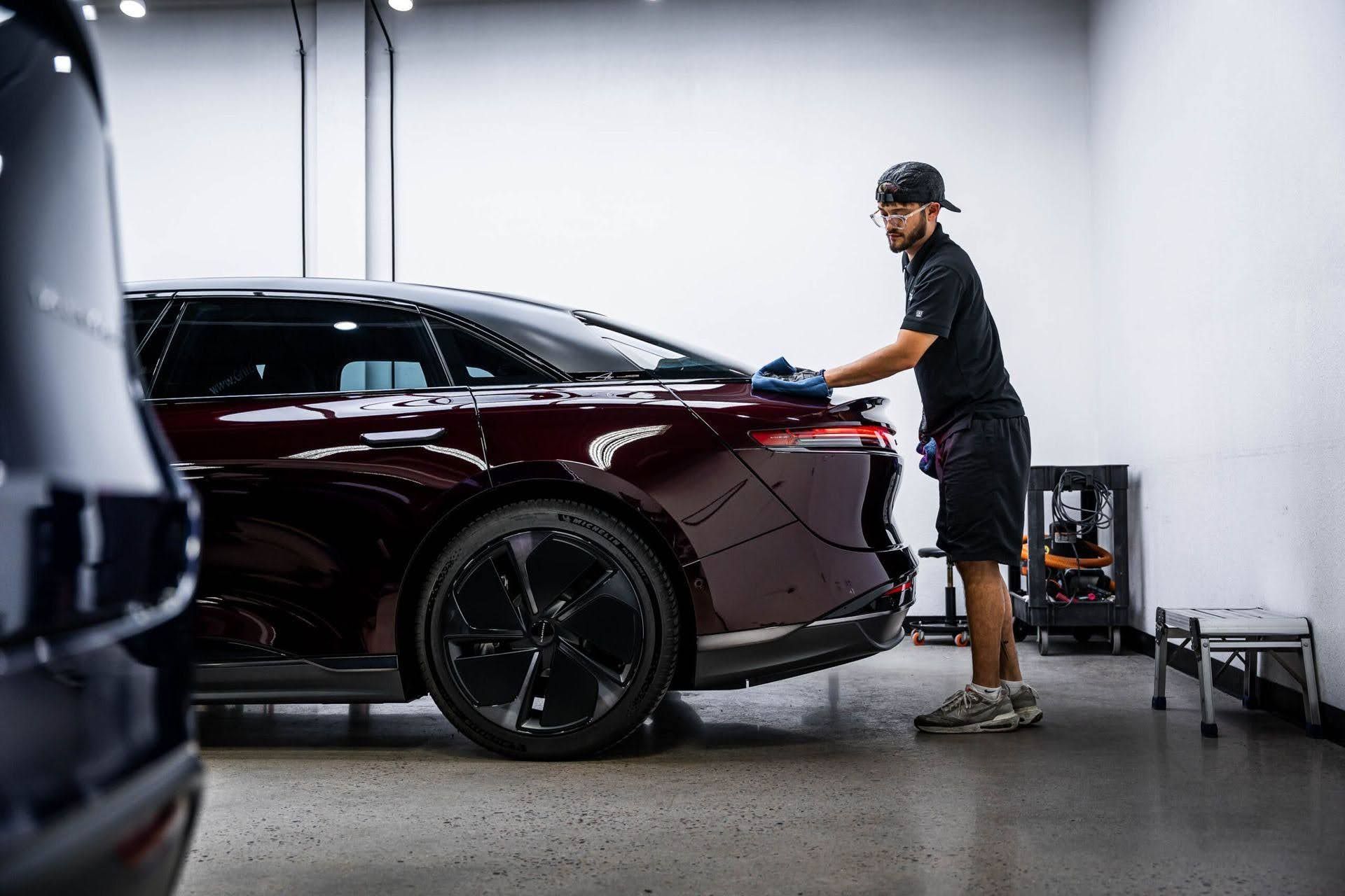 Car tint installation