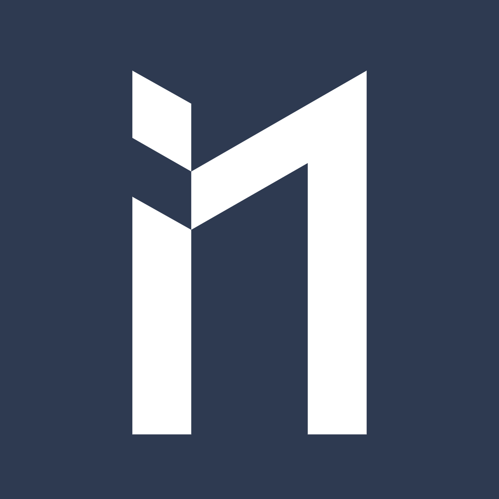 White stylized lowercase “n” logo on a dark blue background.