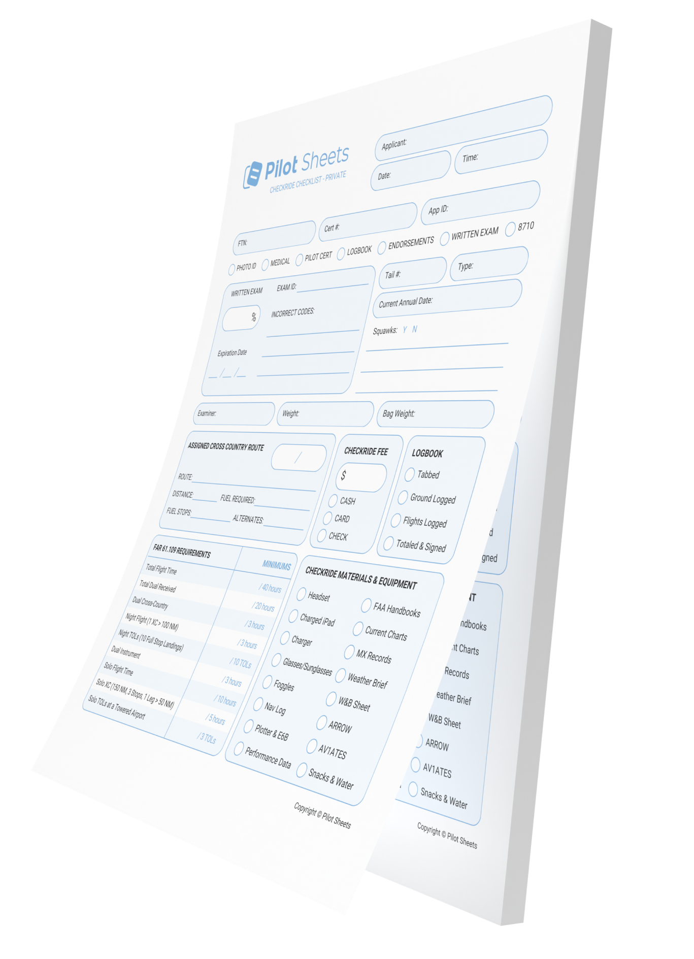Checkride Checklist - Private (D)