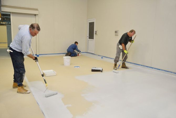 Bethesda Epoxy Flooring application on church building
