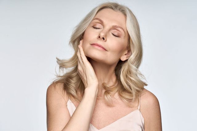 Patient receiving SkinPen microneedling treatment