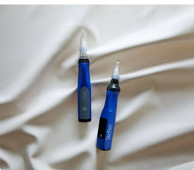 SkinPen microneedling device used for professional skin rejuvenation