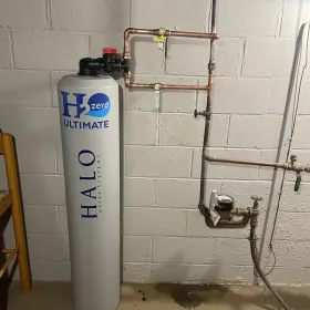 Apex Climate Control -  A white cylinder with halo ultimate written on it