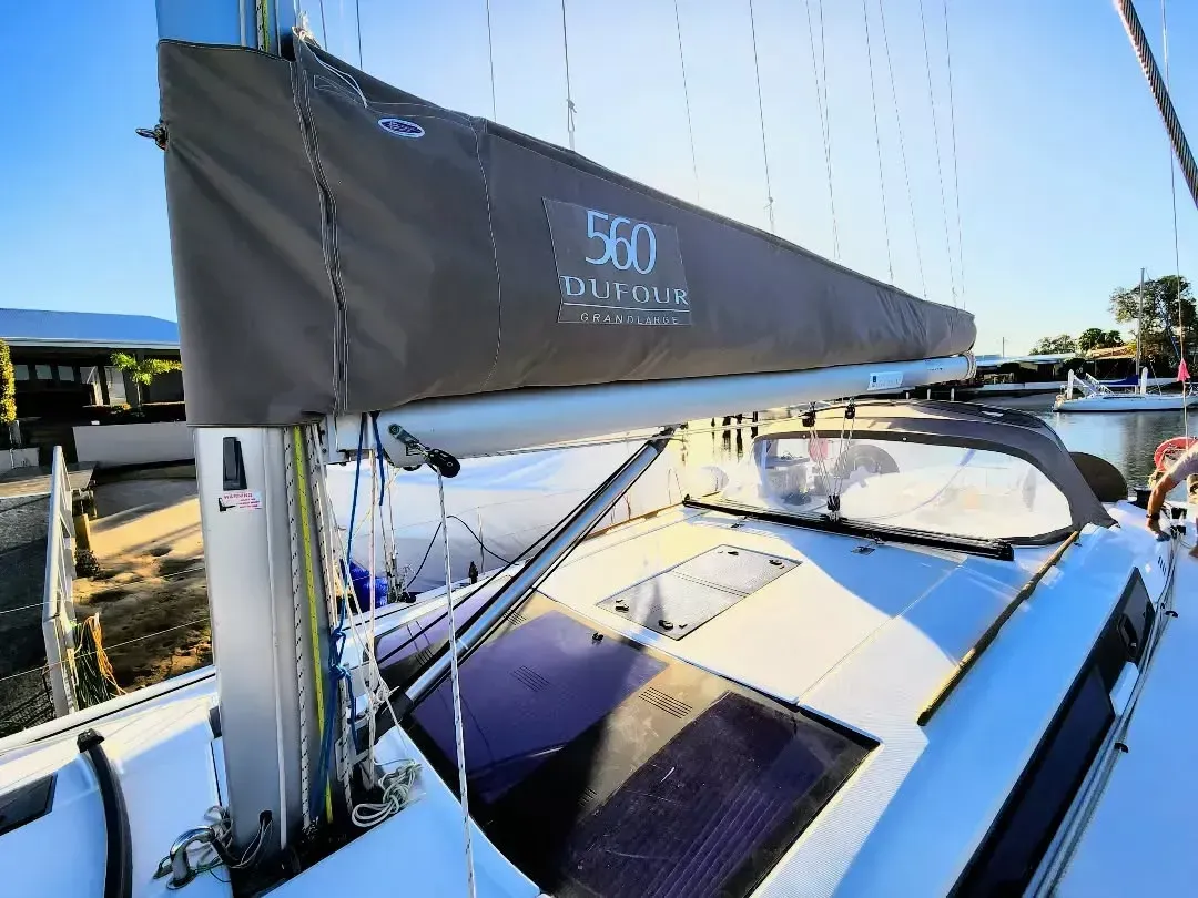 Sailboat Mast and Boom With Sail Cover — The Boat Cover Company In Buddina, QLD