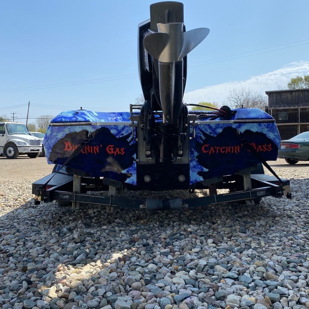 A boat with the word catch on it
