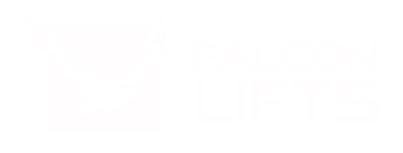 Falcon Lifts logo, representing innovative compact lift solutions for high-reach access