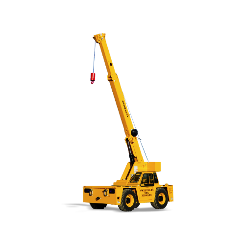 Broderson IC 200 industrial crane with 20-ton capacity and compact design, ideal for material handling in tight spaces