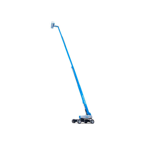 Genie S125 125 ft. straight boom lift, offering impressive reach and stability for high-access tasks in large outdoor spaces