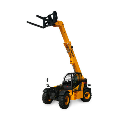 Dieci Hercules 130.10 telehandler with 13,000 lb capacity and 32 ft. reach, designed for heavy-duty lifting on tough sites