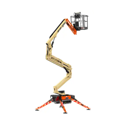 JLG X430AJ articulating boom lift with 43 ft. reach and excellent maneuverability, ideal for outdoor high-access tasks