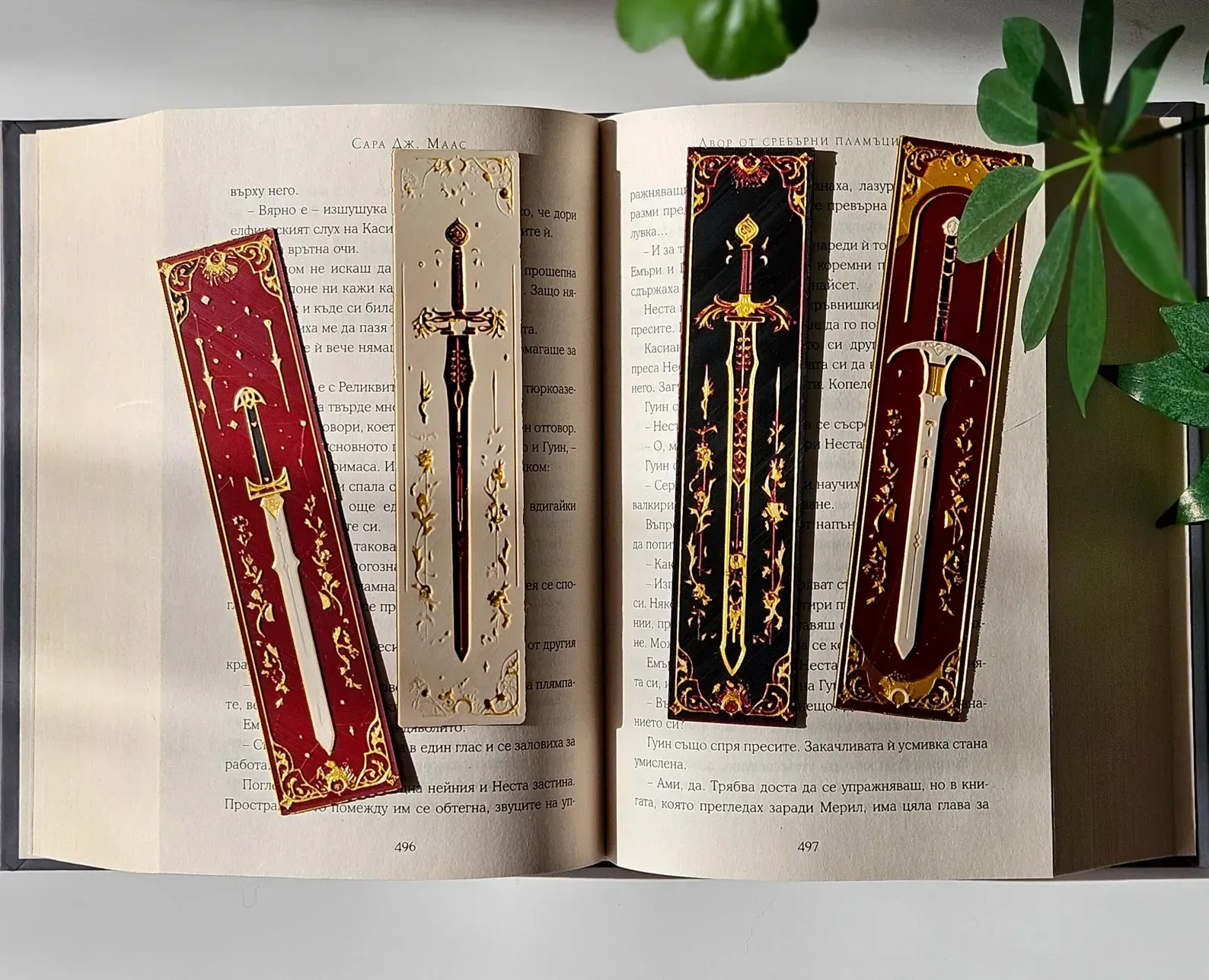 Leather Sword Bookmark