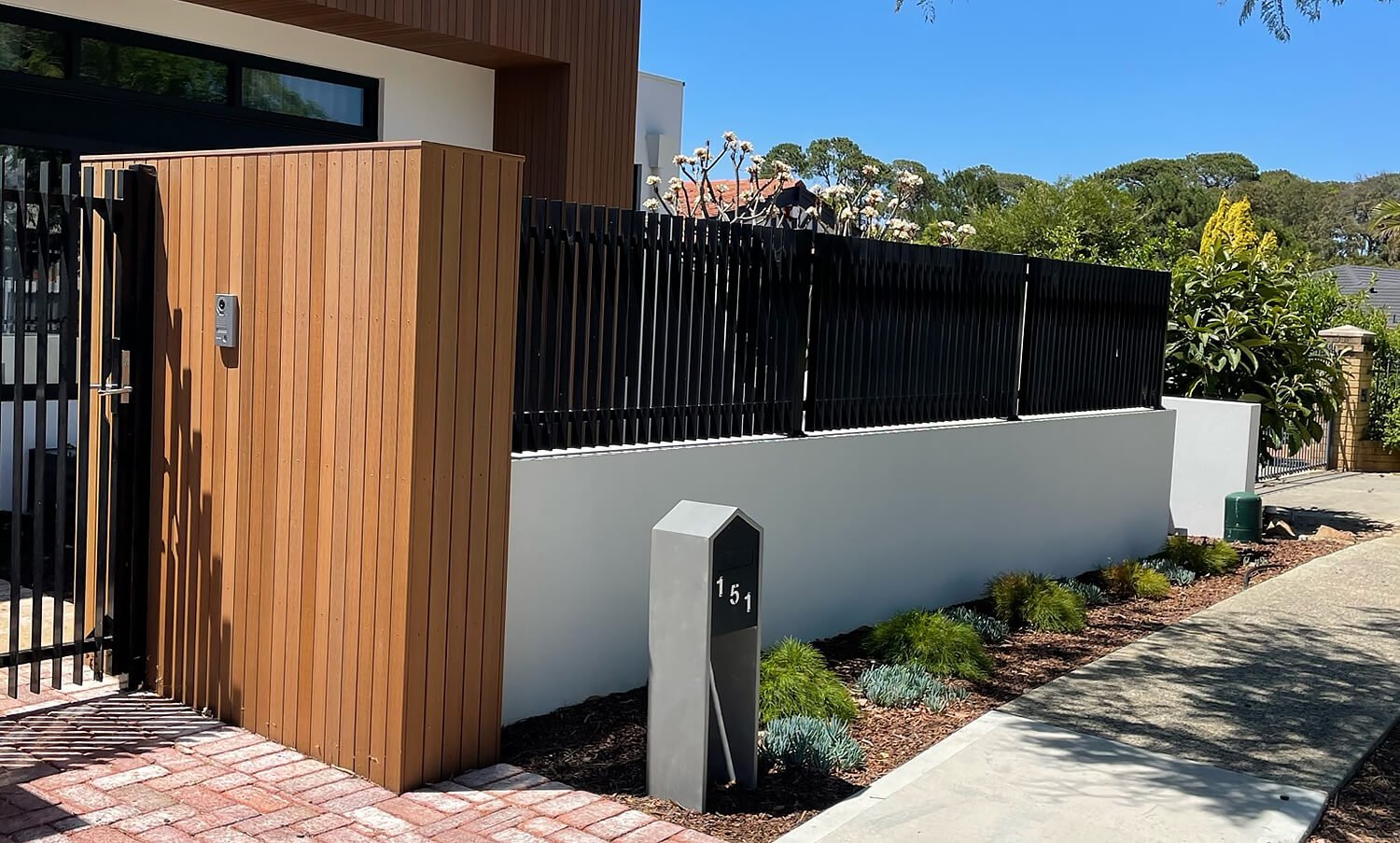 Rendered Brick Fences Perth Brick Rendered Wall — free download