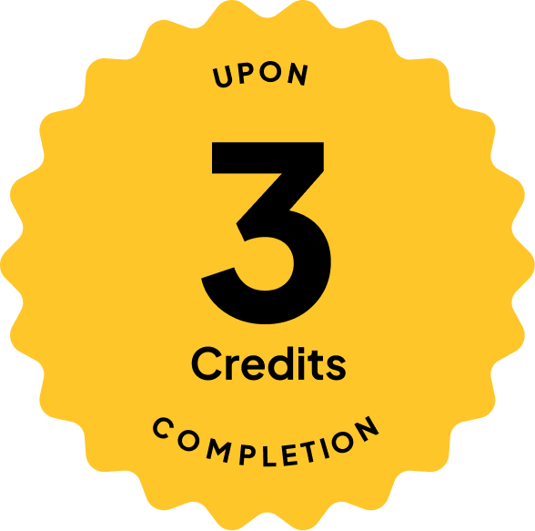 Badge: 4 Credits Upon Completion