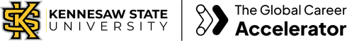 Kennesaw State University Logo and The Global Career Accelerator logos