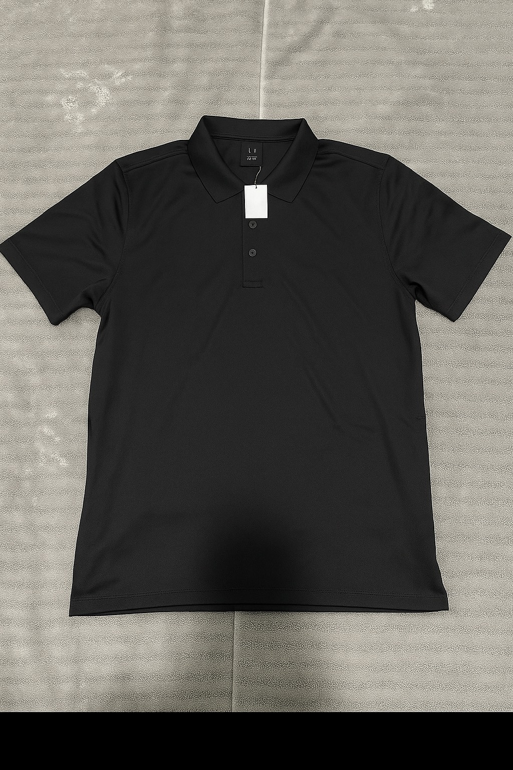 Gathered Nature Black Collared Shirt