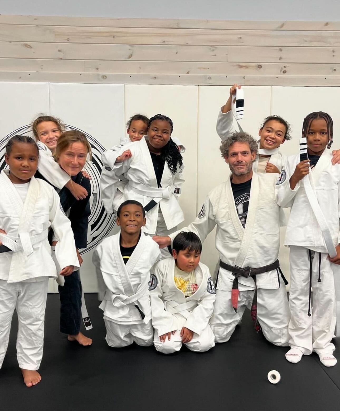 Kids practicing Youth Jiu Jitsu at Hamptons Jiu-Jitsu in Southampton, NY, building confidence.