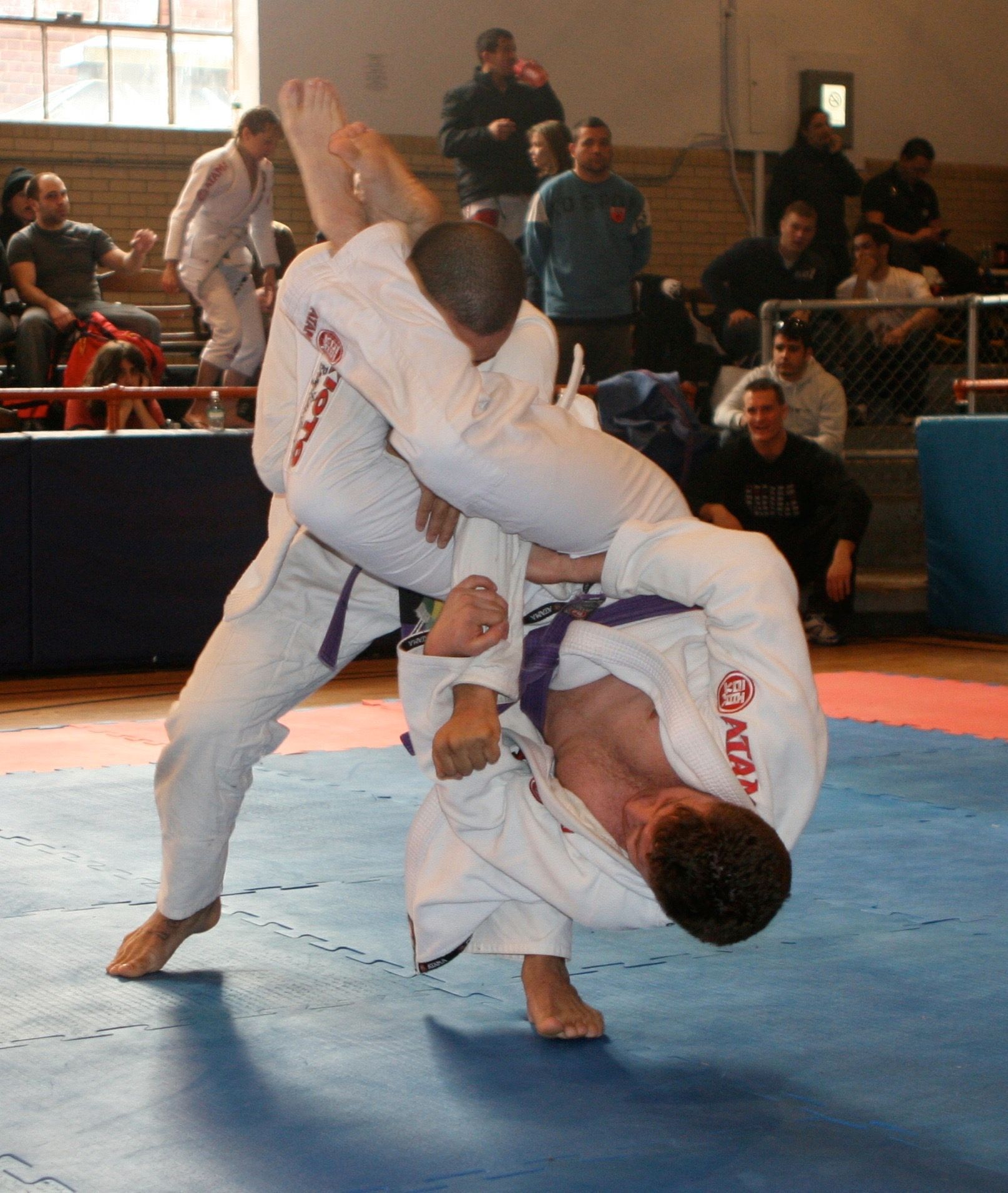 Students drilling Jiu-Jitsu technique at Hamptons Jiu-Jitsu in Southampton, NY to build strength.