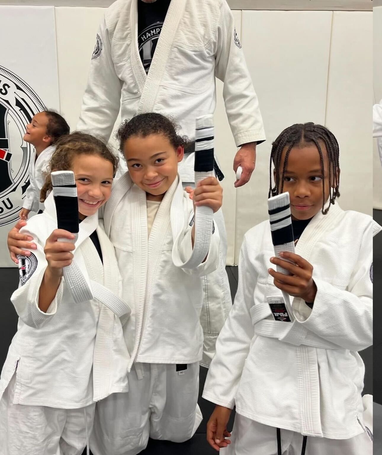 Kids practicing youth jiu jitsu drills at Hamptons Jiu-Jitsu in Southampton, NY, building focus and confidence.