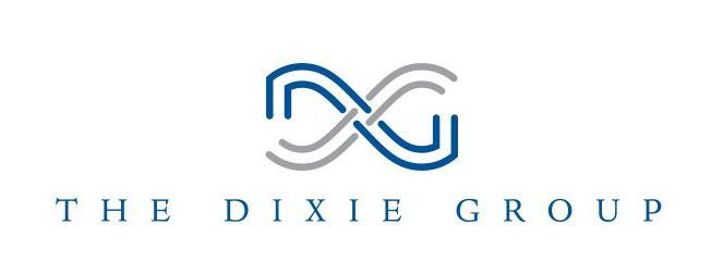 The Dixie Group logo with a blue and gray abstract monogram above the company name