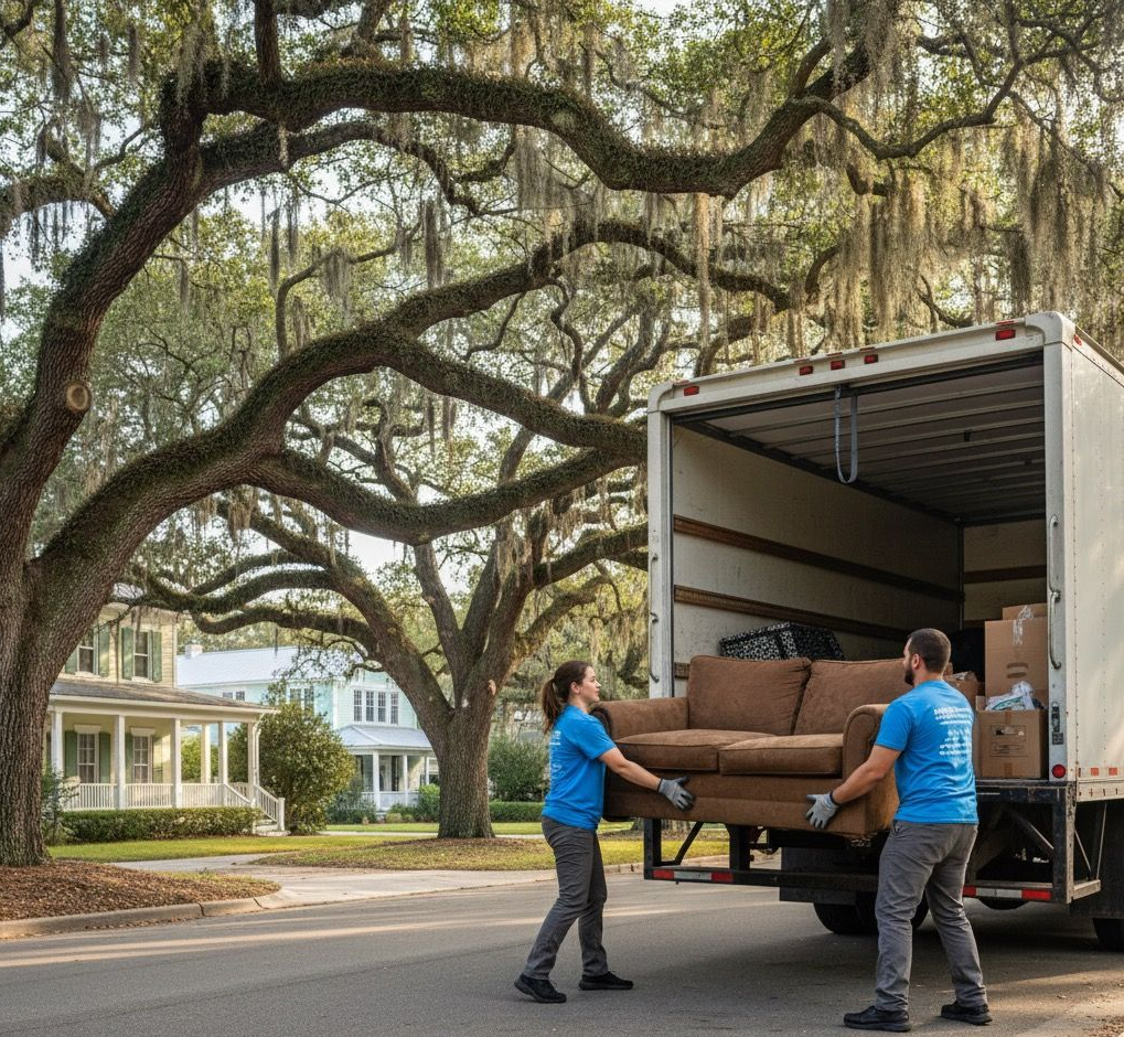 Couch removal in Bluffton South Carolina.