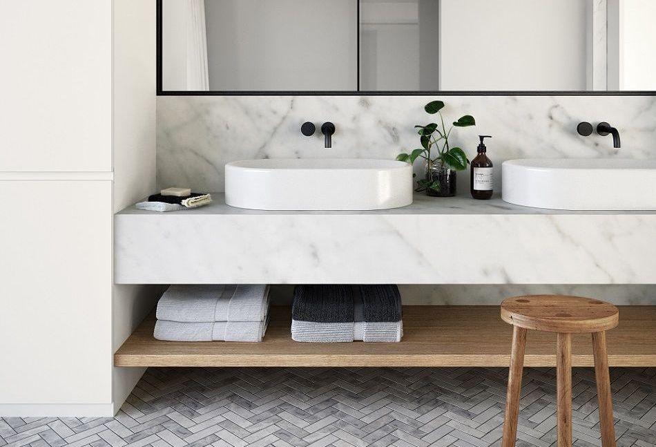 bathroom benchtop replacement