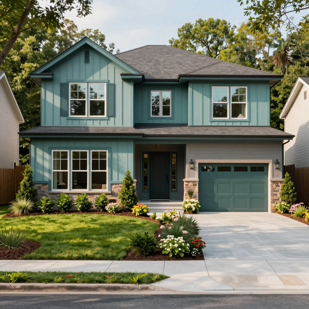 Well-maintained Atlanta single-family home exterior