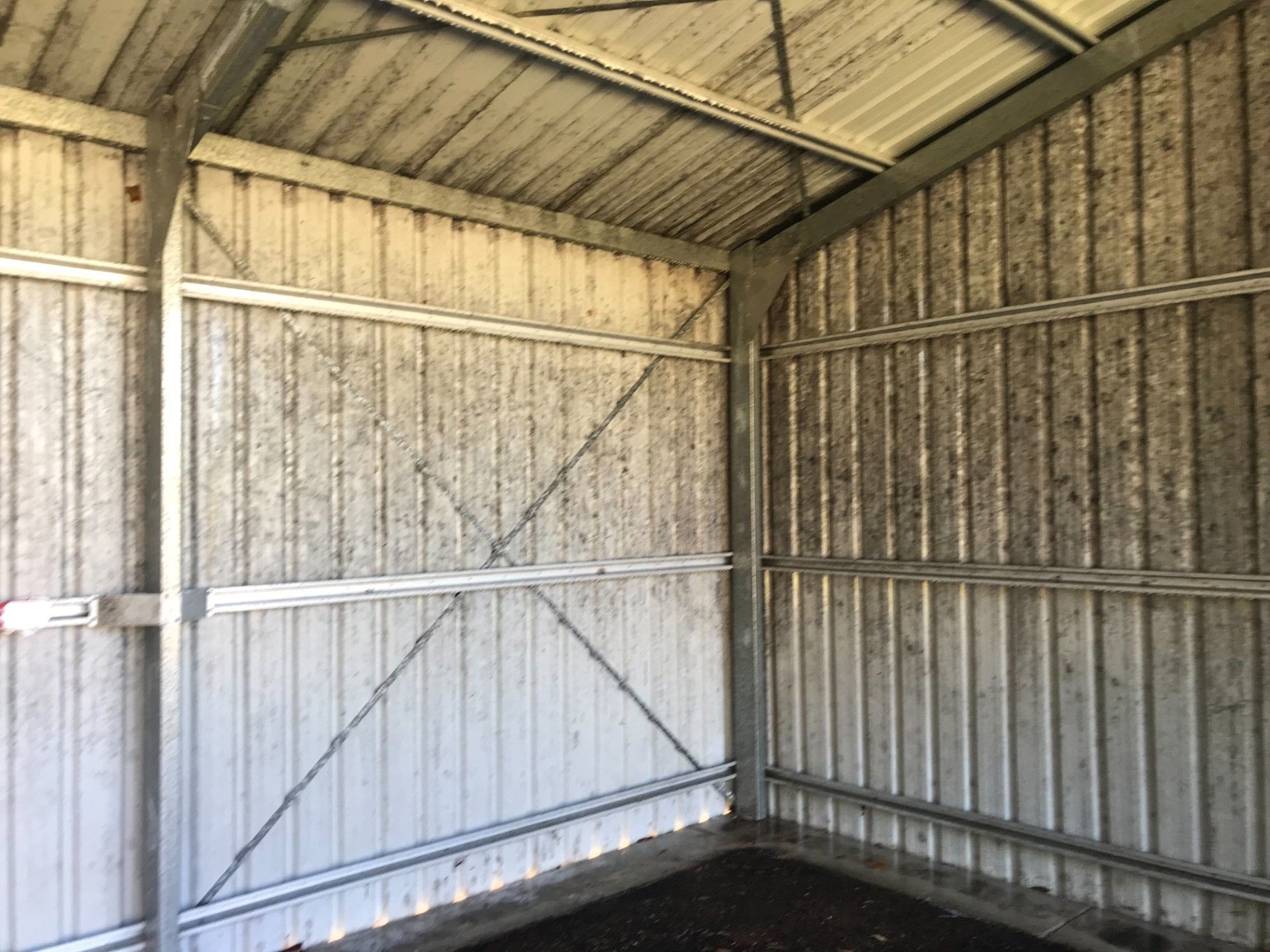 Before Cleaning Garage Walls — Derek's Dirty Deeds In Booral, QLD