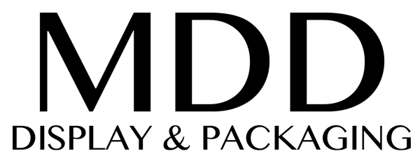 MDD Display & Packaging logo in black text on a white background