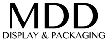 MDD logo with “DISPLAY & PACKAGING” in black text on a white background