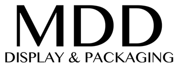 MDD Display & Packaging logo in black text on a white background